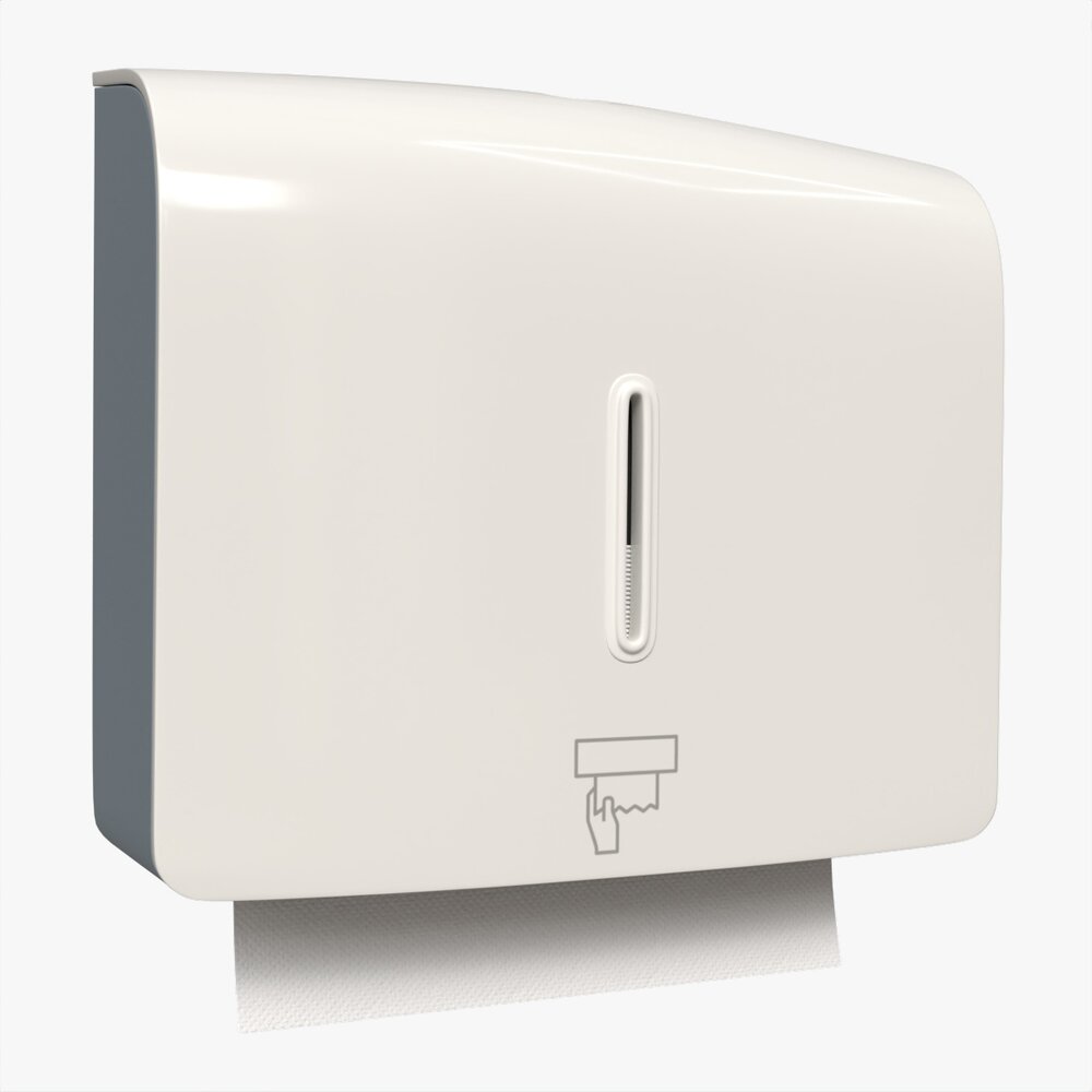 Bathroom Tissue Dispenser Wall-Mounted Modelo 3d