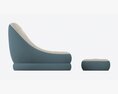 Bestway Inflatable Armchair With Footrest 3D модель