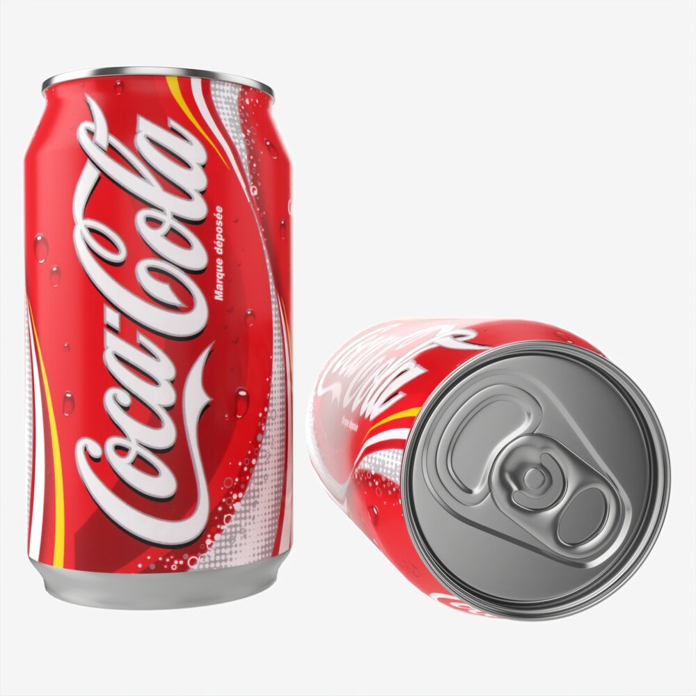 Beverage Can 330ml Coca Cola 3D-Modell