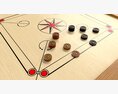 Carrom Board Table Game 3D 모델 