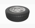 Car Trailer Wheel With Tyre 3Dモデル