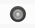 Car Trailer Wheel With Tyre Modello 3D