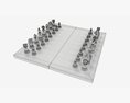 Chessboard Game Pieces Modelo 3d