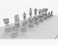 Chessboard Game Pieces 3Dモデル