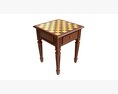Chess Gaming Table Board Strategy Game 3D 모델 