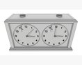 Chess Mechanical Timer Game Clock Wooden Modelo 3d