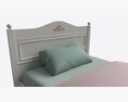 Children Bed With Decorated Headboard 3D模型