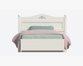 Children Bed With Decorated Headboard Modelo 3D