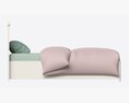 Children Bed With Decorated Headboard 3D модель
