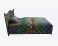 Children Bed With Decorated Headboard 3D-Modell
