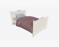 Children Bed With Decorated Headboard And Footboard 3D模型