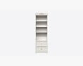 Children Decorated Bookcase With 2 Drawers Modello 3D