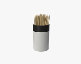 Toothpick With Holder Modelo 3d