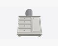 Children Dresser With Mirror And Drawers 3Dモデル
