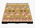 Chinese Chess Xiangqi Board Table Strategy Game 3D 모델 