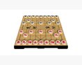 Chinese Chess Xiangqi Board Table Strategy Game Modelo 3D