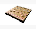 Chinese Chess Xiangqi Board Table Strategy Game 3d model