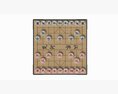 Chinese Chess Xiangqi Board Table Strategy Game Modello 3D