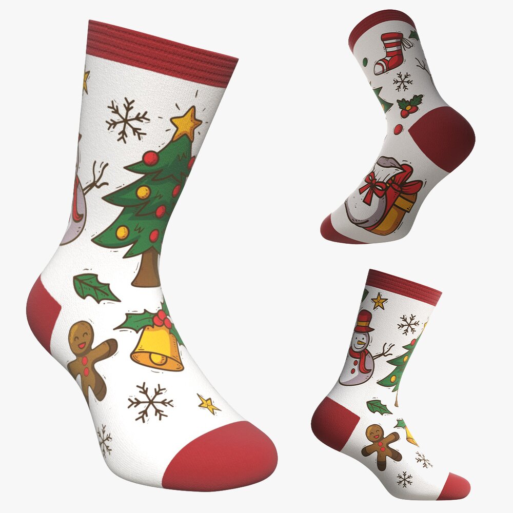Christmas Sock 3D 모델 