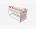 Cilek Montes Loft Bed with Dresser and Shelves 3Dモデル