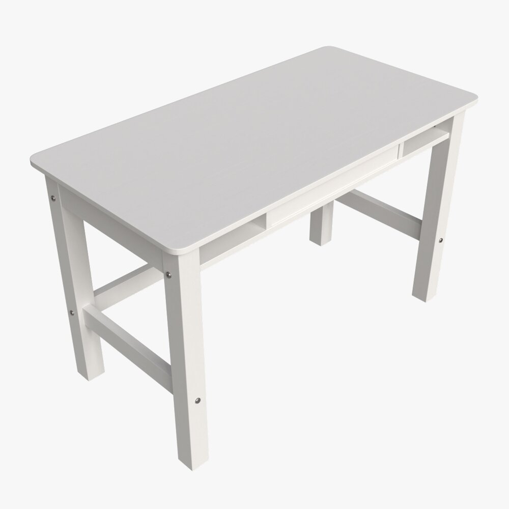 Cilek Montes White Desk Modello 3D