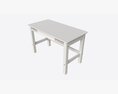 Cilek Montes White Desk 3d model