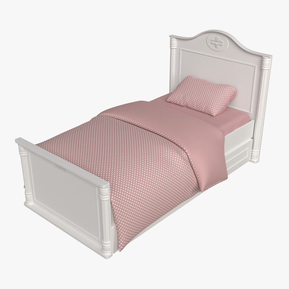 Cilek Romantic Bed Modèle 3D