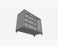 Cilek Romantic Dresser Modelo 3d