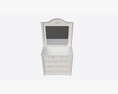 Cilek Romantic Dresser With Mirror 3d model