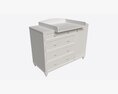 Cilek Romantic Dresser With Table 3d model