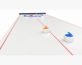Curling And Shuffle Board Table Game Modelo 3d