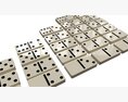Dominoes Tile Set Table Strategy Game Modèle 3d