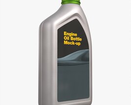 Engine Oil Bottle Mockup 3D-Modell