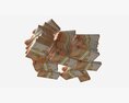 Euro Banknote Bundles Large Set 3D 모델 