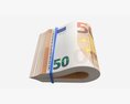 Euro Banknotes Folded And Tied 01 3D-Modell