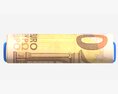 Euro Banknotes Folded And Tied 02 3D模型
