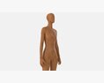 Female Mannequin Wooden Full Length Modello 3D