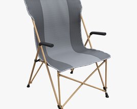 Folding Camping Reclining Armchair 01 3D-Modell