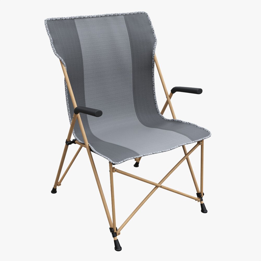 Folding Camping Reclining Armchair 01 3D 모델 