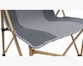 Folding Camping Reclining Armchair 01 3d model
