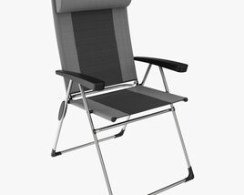 Folding Camping Reclining Armchair 02 3D模型