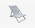Folding Outdoor Wood Deck Chair 3Dモデル
