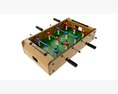 Football Table Game Wooden 3D 모델 