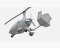 Gyroplane Autogyro Cavalon Orange 3D-Modell
