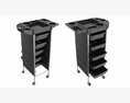 Hairdresser Organizer Trolley With Accessory Holder Modelo 3D