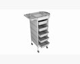 Hairdresser Organizer Trolley With Accessory Holder 3D-Modell