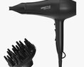 Hair Dryer With Accessories 3D-Modell