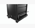 Hair Salon Trolley Rolling Cart With Drawers 3D 모델 