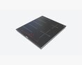 Induction Hob Multi Surface Glass Black 01 3d model