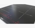 Induction Hob Multi Surface Glass Black 01 3D模型